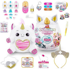 Rainbocorns Unicorn Rescue Surprise Unicorn Penelope Giant Egg with Over 25 Surprises Plush Toy for Cuddling