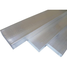 B&T Metall Aluminium, Flat, Suitable for Anodising, Weldable, Raw, Untreated, in Various Sizes and Lengths