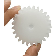 GTPBAO 1 vnt. 1,25 m, 10 dantų, cilindrinis krumpliaratis, 1,25 modulis, 10 dantų, plokščias plastikinis cilindrinis krumpliaratis, 15 mm skersmens, 10 mm storio krumpliaratinis vairas (5 mm skylė)
