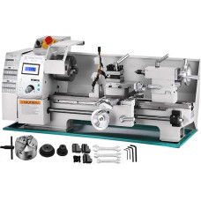 750 W metalo tekinimo staklės 8 x 16 colių 2500 aps/min mini staklės su kintamu suklio greičiu tikslioms detalėms apdoroti, didina efektyvumą