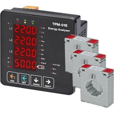AIRUIXI Stromzähler TPM-01E Energieanalysator-Multimeter 3P&4W(3CT 1000A)