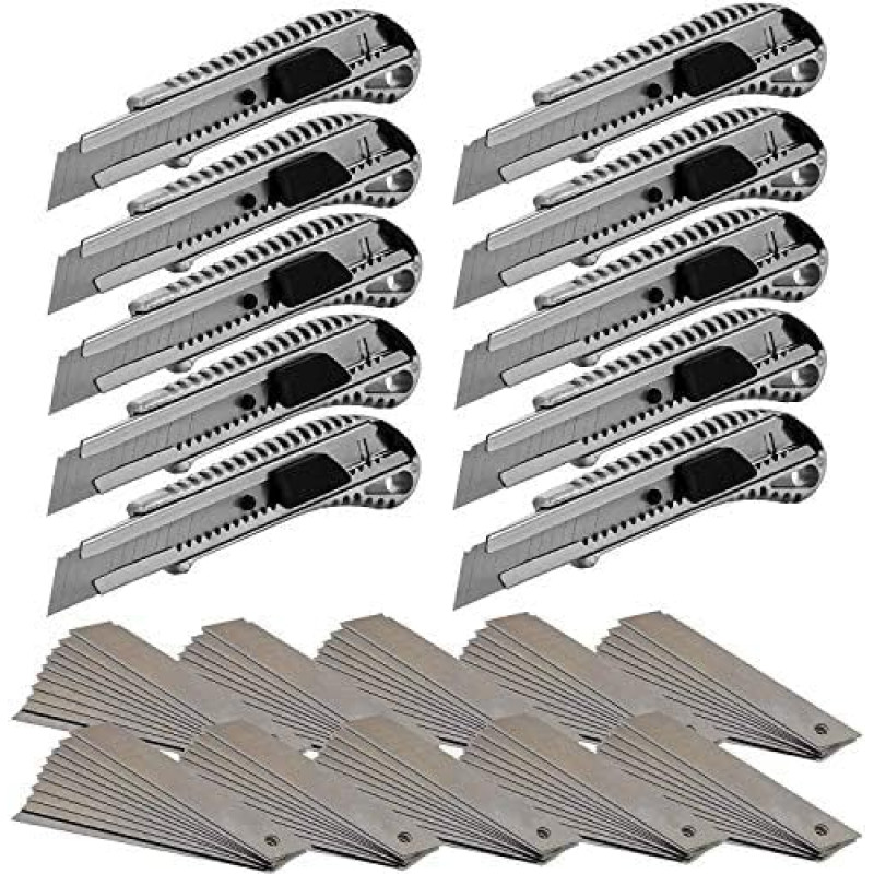 Profesionalus aliuminio pjovimo peilis 18 mm kilimų peilis su 100 atlenkiamų ašmenų