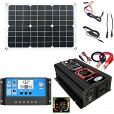 Saulės energijos rinkinys - kompaktiškas atsinaujinančios energijos įrenginys, nereikalaujantis didelių sąnaudų | -One-Batterie-Backup-System, Wechselrichter-Ladegerät Combo-Paket, Solar Energy System Farm Mobile Solarr-System fü
