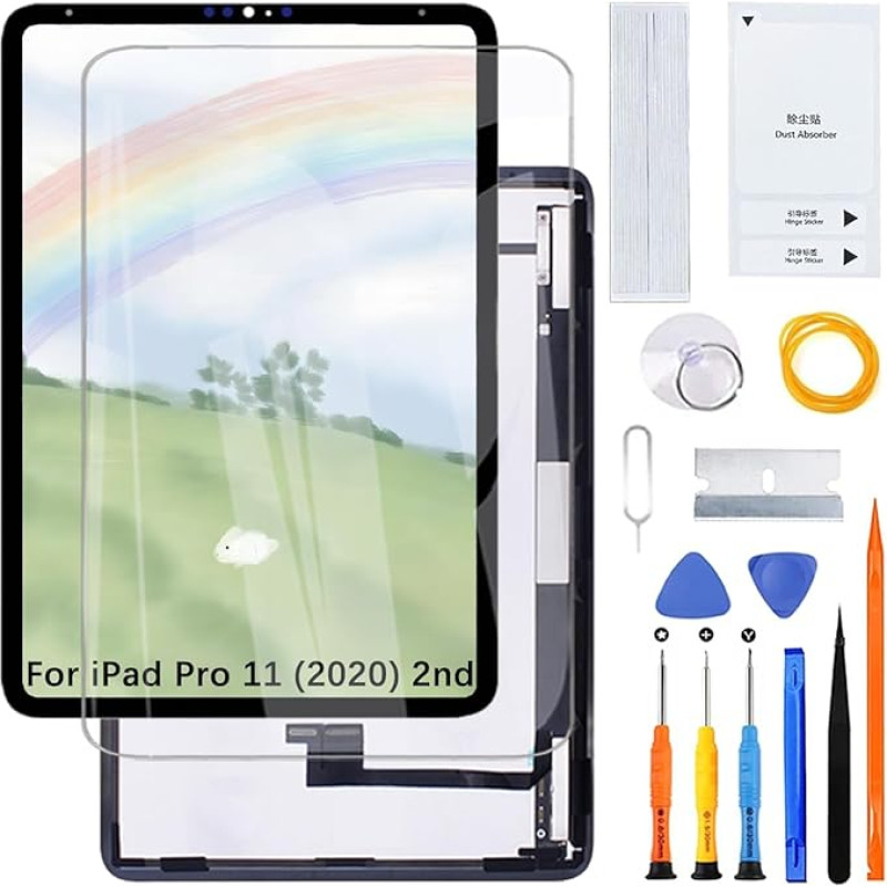 H&LYCYJ Ekrano ekranas, skirtas iPad Pro 11 (2020) 2nd A2068 A2230 A2228 A2231 LCD ekrano keitimo mazgas su rinkiniu