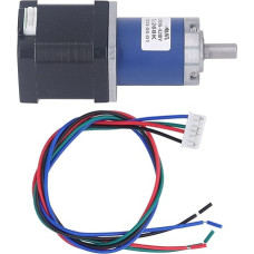 Planetary Gearbox Speed Reducer | DC Micro High Torsion Stepper Gear Motor | 1:268K Ratio for CNC Machines/Robots/Automated Equipment | Aluminum Alloy with Brake