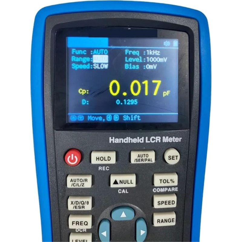 KOROBIE Rankinis LCR matuoklis Skaitmeninis Brid talpos induktyvumo varžos testavimo įrankis Skaitmeninis ekranas Talpos / varžos matavimas (su SMD testo klipu)