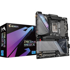 GIGABYTE Z790 AORUS Master X Motherboard - Supports Intel 13th Generation CPUs, 20+1+2 Phase VRM, up to 8266MHz DDR5 (OC), 1x PCIe 5.0 + 4X PCIe 4.0 M2, 10GbE LAN, Wi-Fi 7, USB 3.2 Gen 2x2