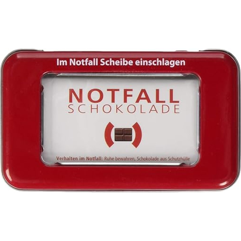 Liebeskummerpillen Kišeninis šokoladas - pakuotė po 1 (1 x 30 g) skubios pagalbos šokolado skardinę