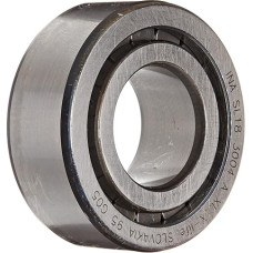 INA SL183004 Cylindrical Roller Bearing, Single Row, Removable Outer Ring, Semi-Fixed, Flanged, Normal Clearance, Open End, Metric, 20mm ID, 42mm OD, 16mm Width, 10000rpm Maximum Rotational Speed, 6000lbf Static Load Capacity, 6200lbf Dynamic Load Capacit