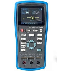 LCR matuokliai 100 kHz daugiafunkcinis rankinis LCD skaitmeninis tilto matuoklis, didelio tikslumo talpos, induktyvumo ir varžos matuoklis, kondensatorių testeris (ET431)