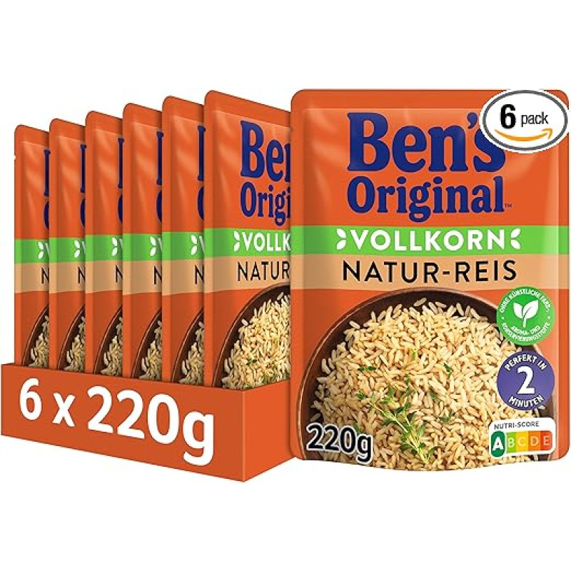 BEN'S ORIGINAL™ Express Rice Natural 6 x 220 g