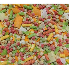 Vital Pond Mix for Garden Pond Fish with Crabs Gammarus, Goldfish, Kois, Pond Food (10 Litre Bag)