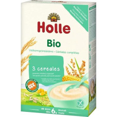 Holle Eco-Bio Porridge Made from 3 Organic Whole Grains, Gluten Free, from 6 Months, 250 g