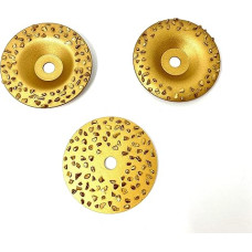 WELLERWERKZEUGE 3 šlifavimo diskų rinkinys Šlifavimo diskai 76 x 10 Medienos kanopų apdirbimui, skirti mini akumuliatoriniam kampiniam šlifuokliui, pvz., 