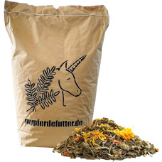 mypferdefutter Senior Food with Hemp Seeds and Hawthorn, 13 kg, 100% Natural Pure without Additives and Molasses, Particularly Tasty Horse Food, Especially for Older Horses