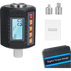 Kraftmessgerät, 3 340 Nm Digitaler Drehmomentmesser Drehmomentprüfer 1/2'' Antrieb & inkl. Adapteris 3/8'' 1/4'' 4 Drehmomenteinheiten Heimreparaturen(30Nm)