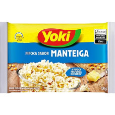 YOKI Microwave Popcorn with Butter Flavour Pipoca para Micro-Ondas Sabor Manteiga 100g