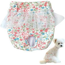 Haustier-Slips, Windeln Für Hunde Im Läufigkeitszyklus, Wiederverwendbare, Waschbare, Physiologische Shorts Mit Blumenmuster Für Kleine Hunde, Welpen, Weibliche Haustiere