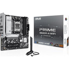 ASUS Prime B840M-A WiFi pagrindinė plokštė Socket AMD AM5 (AMD B840, mATX, DDR5 atmintis, 3X M.2, PCIe 4.0, 