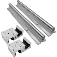 WQGQQPXOB Profesionalus 12 mm pločio ruožas SBR12, pilnai įrengtas linijinis šienapjovės blokas su 4 strypais SBR12UU-Gleitkugellagerblock(1000 mm)