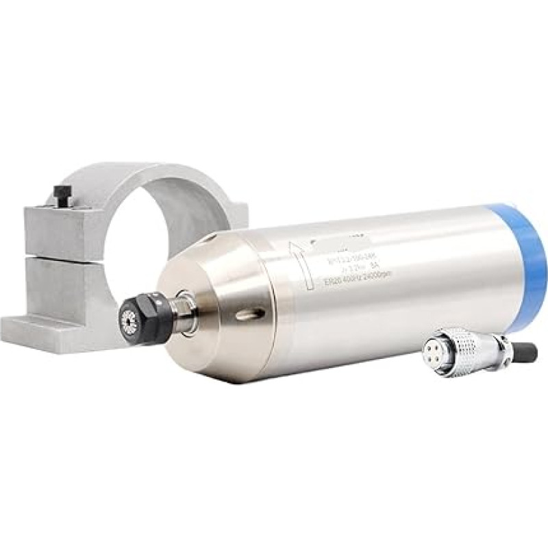 220 V/380 V 3,2 KW ER20 4 Lager 0,01 mm Präzisions-Wasserkühlungsmotorspindel 100 mm Halterung(Steel Ball Bearing,380v)