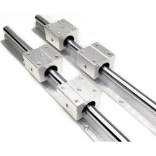 VDOQTLJT Professionelle SBR12 12-mm-Lineararschiene, Länge 400 mm - 1150 mm, Linearführung mit 2 Stück SBR12UU-Linearlager, CNC for Routerteil(Sbr20uu,1100mm)