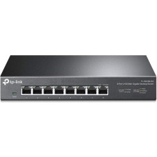 TP-Link TL-SG108-M2 8× 2.5-Gigabit Ports Ethernet LAN Switch (Plug-and-Play, Metal Housing, QoS, IGMP Snooping, Ideal for 2.5G NAS, Server, Gaming Computer, WiFi 6 AP, 4K Video) Black
