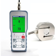 Digitales Kraftmessgerät Digitales Kraftmessgerät mit Wägezellensor, Testkraft-Gewichtsdruck-Push-Pull-Messgerät, Dynamometer, Spitzen-/Track-Modus ± 0,05% FS(100KG Force Gauge)
