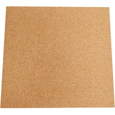 Qsvbeeqj 4 vnt. kvadratinė kamštinė lenta, 300 x 300 mm, sienų apdaila, atspari karščiui, lengvas amatas, skirtas H2D spausdintuvams, kamštinės plytelės sienų apdailai