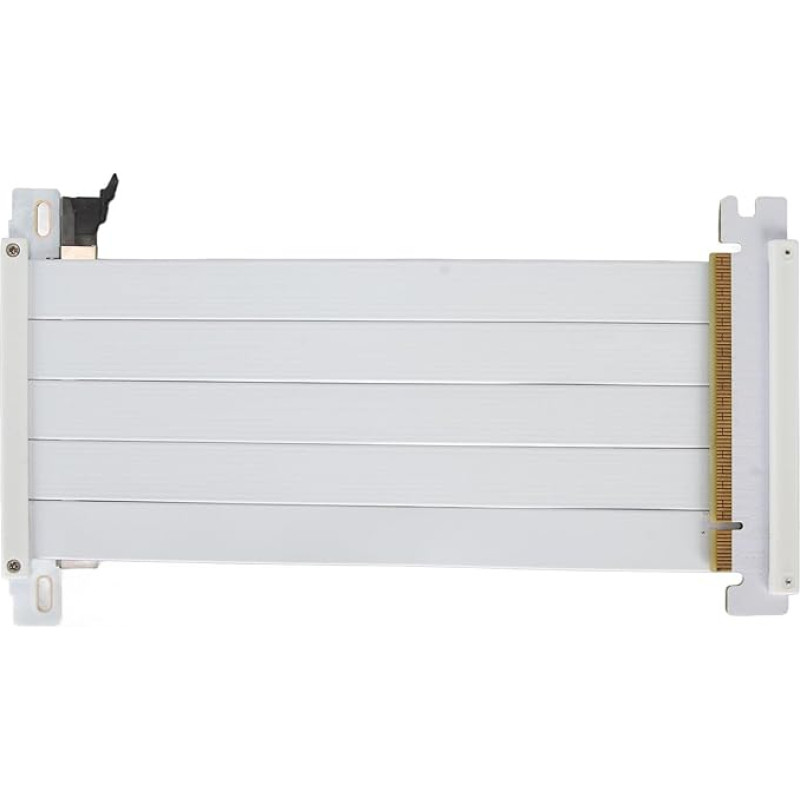 ASHATA PCIE 4.0 prailginimo kabelis, PCI E 16X 4.0 Extender Riser Cable Extension Port 180 laipsnių adapteris, skirtas vaizdo plokštei, skirtas RTX 4090, RX 7900 XT (baltas)