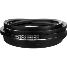 sourcing map 5V1600 Keilriemen, klassisch umwickelt, Gummi, 406,4 cm Außenumfang x 1,6 cm Breite x 1,3 cm Höhe, für Industriemaschinenausrüstung, Schwarz