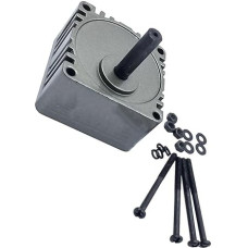 ELILANEY 1 x 5GN indukcinio variklio reduktoriaus pavarų dėžė 90 x 90 mm flanšinė krumpliaračio galvutė Greičio reduktoriaus variklio pavarų dėžė 12 mm išėjimo veleno sukimo momento sumažinimas (120K)