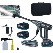 Huhomco Mobile Battery Pressure Washer with Battery 4000 mAh x 2, Max 200 Bar/2900 Psi with Brushless, Portable Pressure Washer Pressure Gun with 6-in-1 Multifunctional Nozzle for Watering, Car