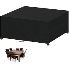 VANSHEIM Sodo baldų dangtis Neperšlampamas 200 x 180 x 75 cm Žiemai atsparus brezentas Sodo baldai 420D Oksfordo dangtis Sodo baldų dangteliai Apsauginis dangtis Sodo baldai sodo stalui Sėdimos vietos