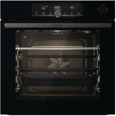 Gorenje OptiBake Advanced BSA 6747 A04BGWI Built-in Oven / Wifi Connected / 77 L / Hot Air / CataClean / AutoBake / Touch Operation / Telescopic Drawers / SteamAssist / PizzaMode 300 °C / Black