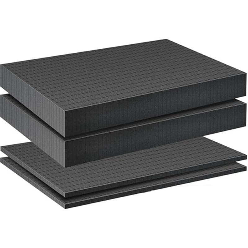 Kahdsvby 4 Stück Schaumstoffeinsatz für Werkzeugwürfel, Schwamm, stoßfest, 40 x 40 x 2 cm/40 x 40 x 5 cm