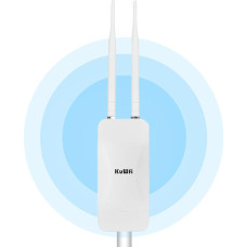 KuWFi AP1200F Lauko belaidžio ryšio kartotuvas Dviejų juostų 1200Mbps dviejų juostų 2,4 GHz ir 5,8 GHz lauko prieigos taškas su 2 5 dBi antenomis Vandeniui atsparus IP65 POE nuolatinės srovės maitinimo šaltinis