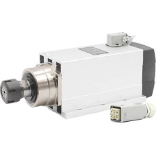 4,5 kW ER32 luftgekühlte 220 V/380 V Vierkantspindel, Keramikkugellager, 0,01 mm Präzision, mit Montageflansch(220v)
