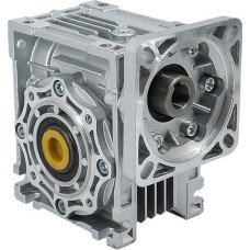 UOUOBEAR Schneckengetriebe mit hohem Drehmoment for Gleichstrommotor 130 mm x 130 mm NMRV063 Verhältnis 7,5/10/15/20/25/30/40/50/60/80/100 Eingang 24 mm Ausgang 25 mm(Ratio 100,24mm Input Hole)