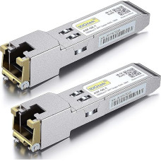 [2 pakuotės] 1G SFP-RJ45 mini Gbic modulis, 1000Base-T varinis tranzistorius, suderinamas su 