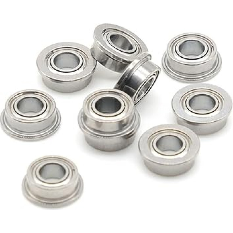 SMF105ZZ 5X10X4 Mm Flansch Hybrid Keramik Kugellager Doppelt Geschirmt Edelstahl Flansch Kugellager 2 STÜCKE