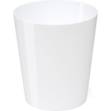 Osco Glossy Heavy Duty Plastic Waste Paper Bin - Black White