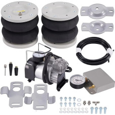 Kompatibel Mit Citroen Für Relay Für Jumper 1994-2024, Luftfederungs-Federbalg-Assist-Kit, Luftfederungs-Taschen-Kit Mit Kompressor hintere Luftfedertaschen