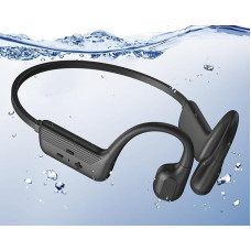 Bone Conduction Headphones Built-in 32G Memory, IP68 Waterproof Headphones Swimming, Wireless Bluetooth 5.4 Open Ear Headphones, Underwater MP3 Player for Swimming, Running