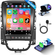 2G + 64G Wireless Carplay Android Car Radio for Opel Astra J Buick Excelle XT GT 2006-2016 with Android Car GPS Navigation WiFi Mirror Link 9.7 Inch Car Radio with Bluetooth FM/RDS/DAB+/OBD/SWC Rear