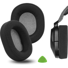 Geekria Comfort Replacement Mesh Ear Pads for Corsair HS65 HS55 Headphones Ear Pads Headset Ear Pads Ear Pad Ear Pad Ear Cup Cover Repair Parts (Black)