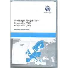 Volkswagen 1T0051859AS Europe West V17 Navigation DVD-ROM Only for RNS 510/810 Device Platform CY