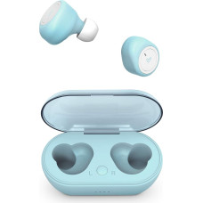 Energy Sistem Earphones Urban 1 True Wireless Bluish (Bluetooth Wireless Earphones with Built-in Microphone, Charging Box, In-Ear Headphones for iPhone Samsung, Huawei, BT 5.0, Open & Play, Charging