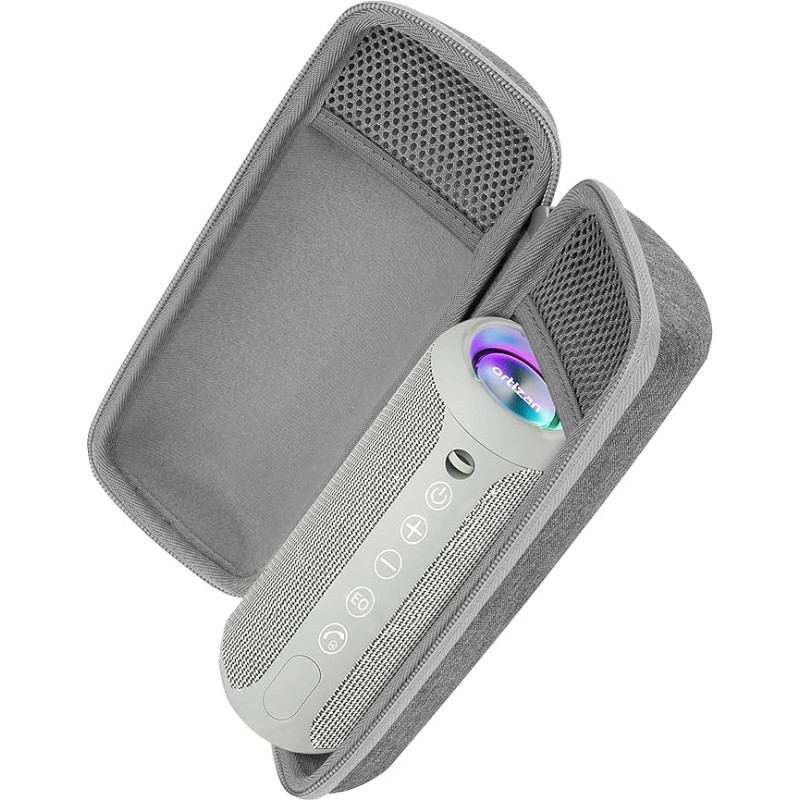 Khanka Hard Case for Ortizan X10 Bluetooth Speaker, Portable IPX7 Waterproof Wireless Speaker, Bag Only (Grey)