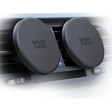 YOSH Mobile Phone Holder, Car Magnetic Ventilation with Mag-Safe Plate, Magnetic Car Mobile Phone Holder, No Interference with Wireless Charging, Car Mount for iPhone 16/15/14/13/12 Samsung Pixel